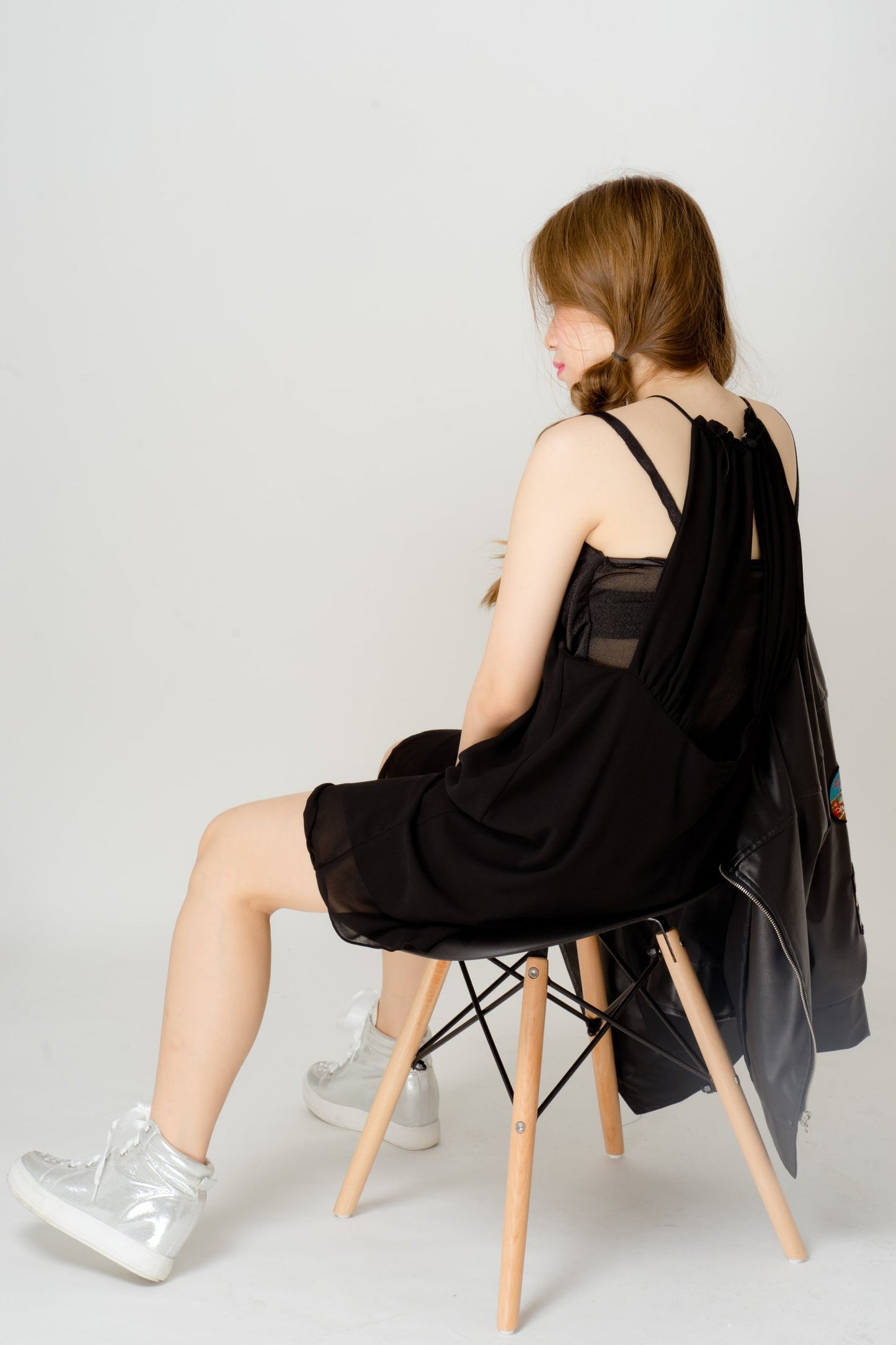 Halter Neck Chiffon Dress