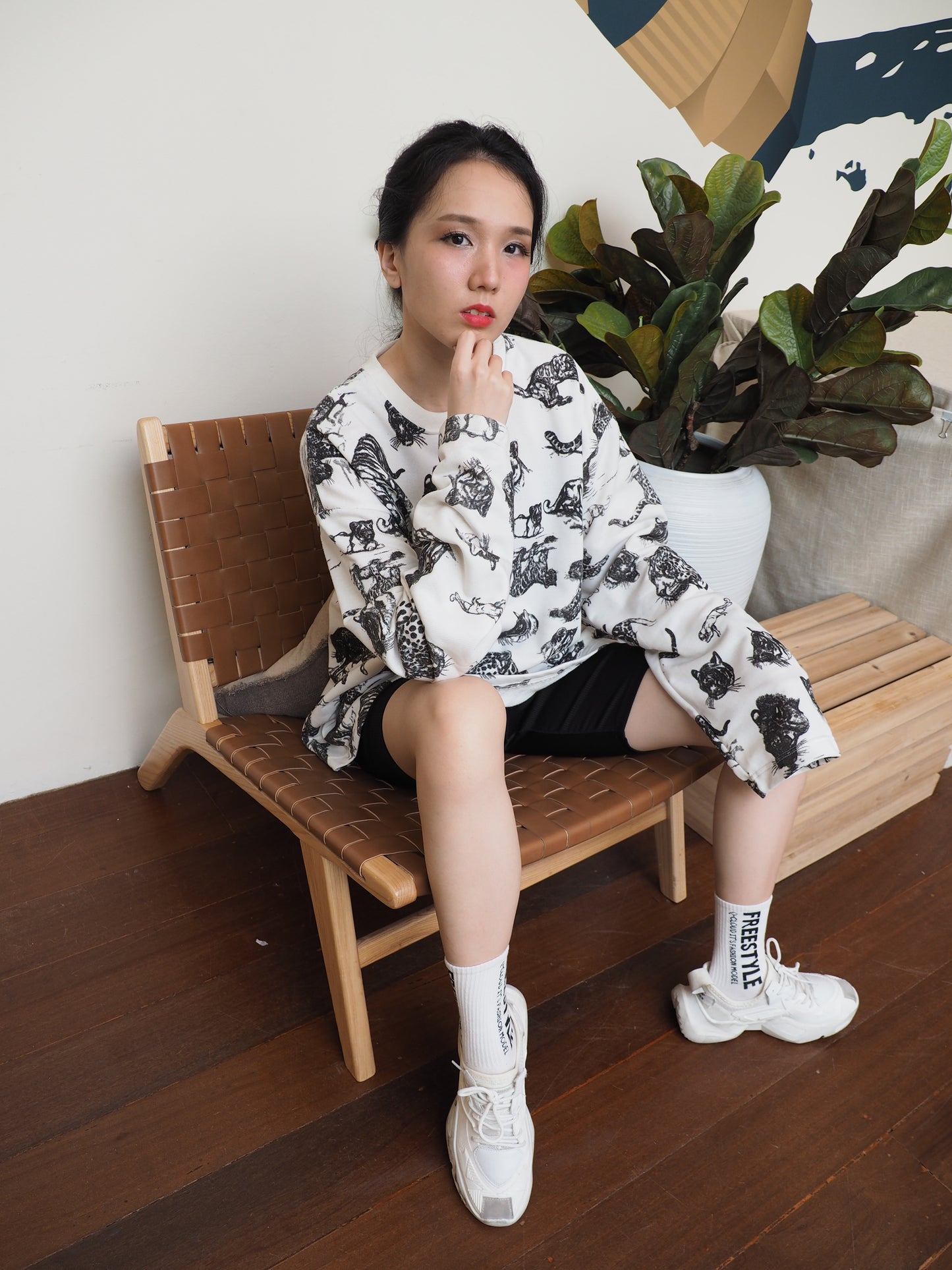 Wild Cats Printed Top