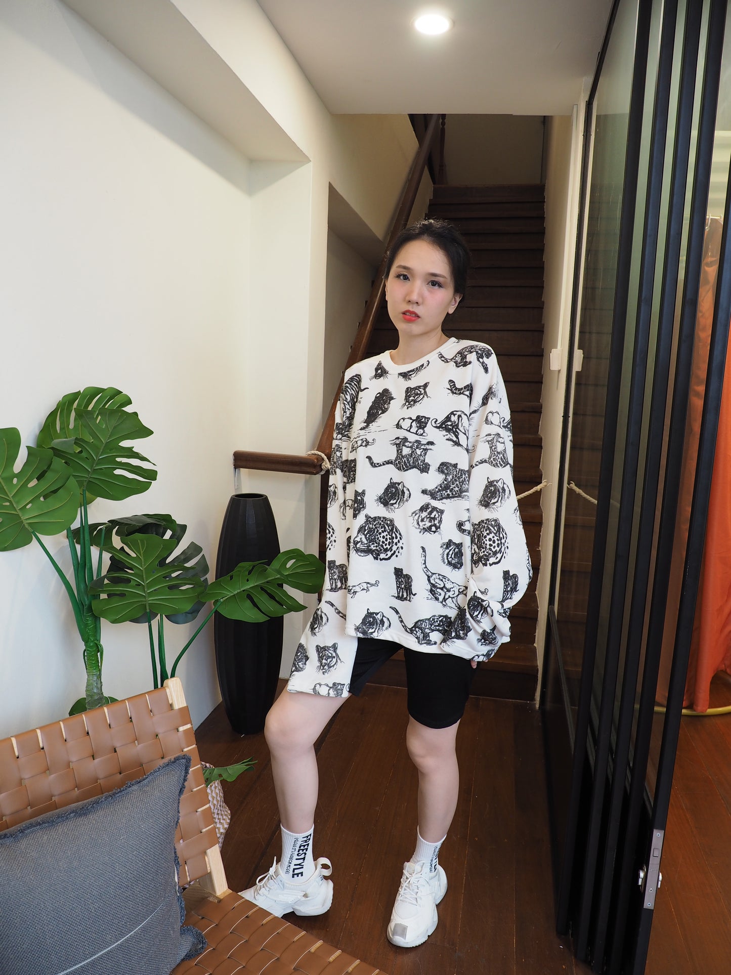 Wild Cats Printed Top