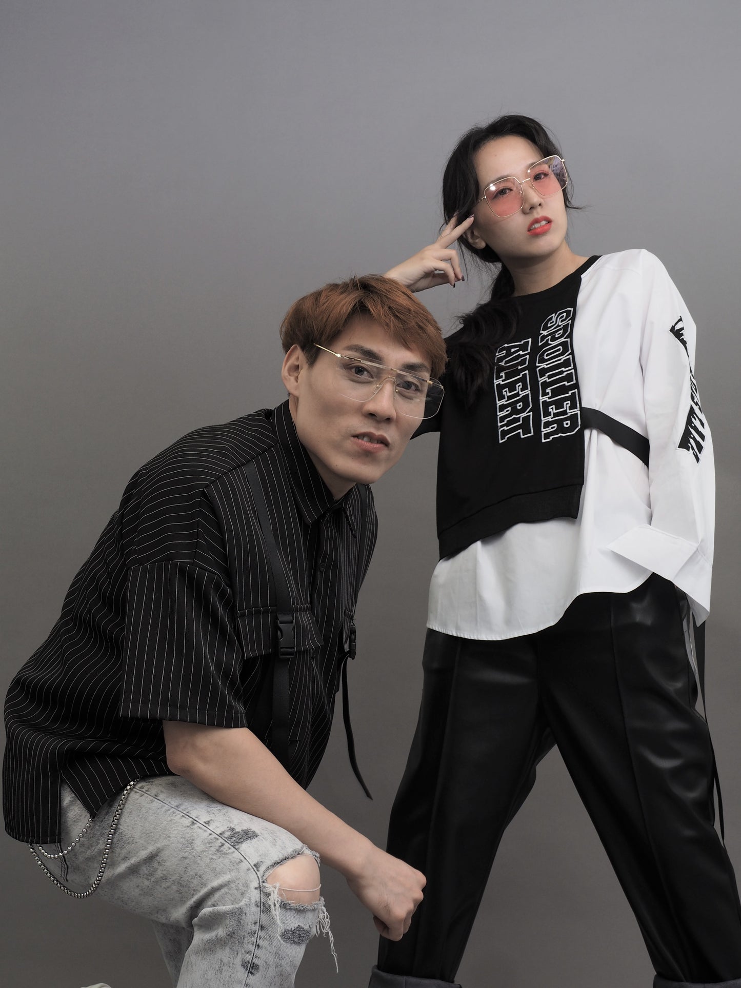 Harajuku Layer Stitched Long Sleeve Top