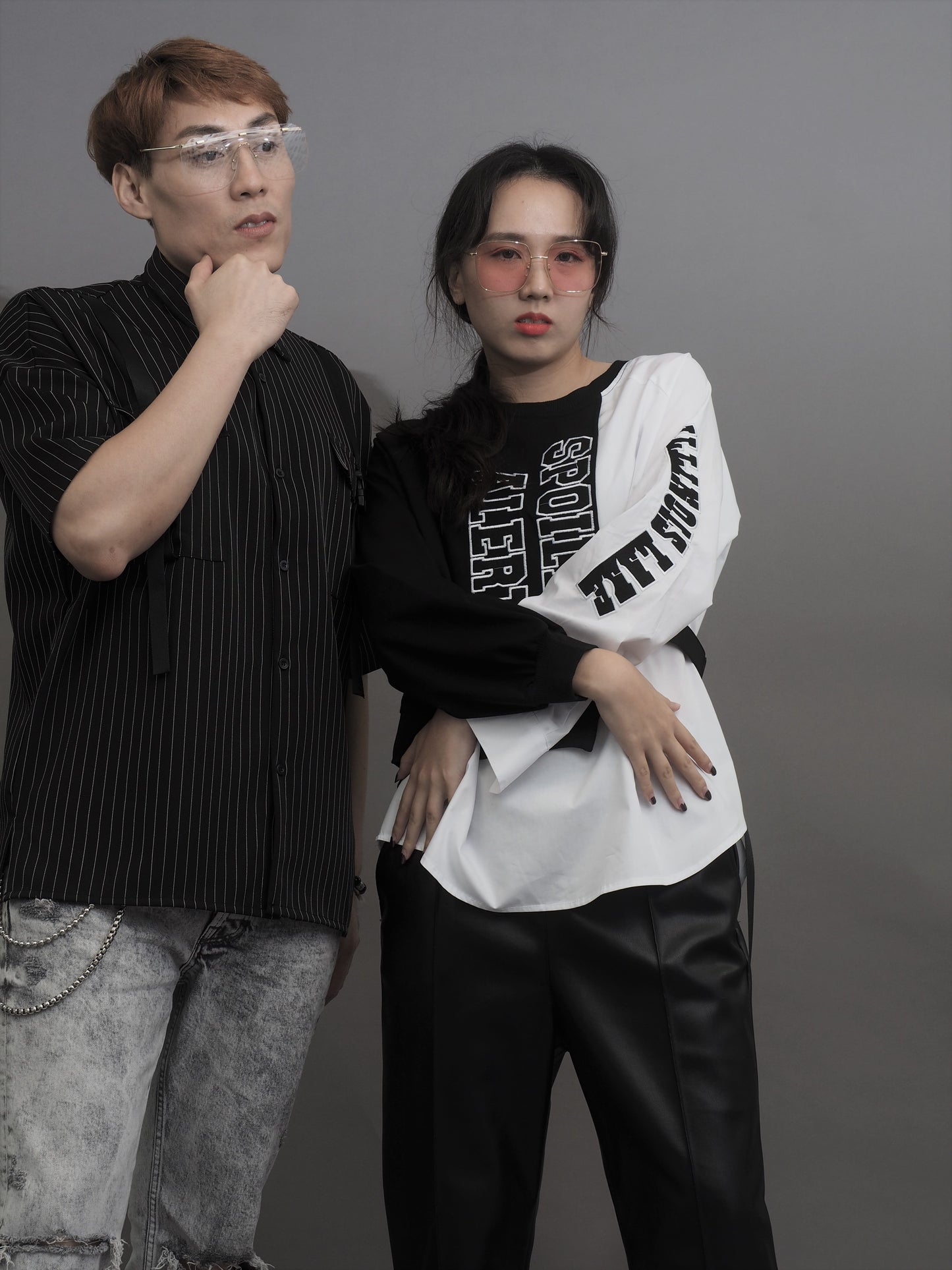 Harajuku Layer Stitched Long Sleeve Top