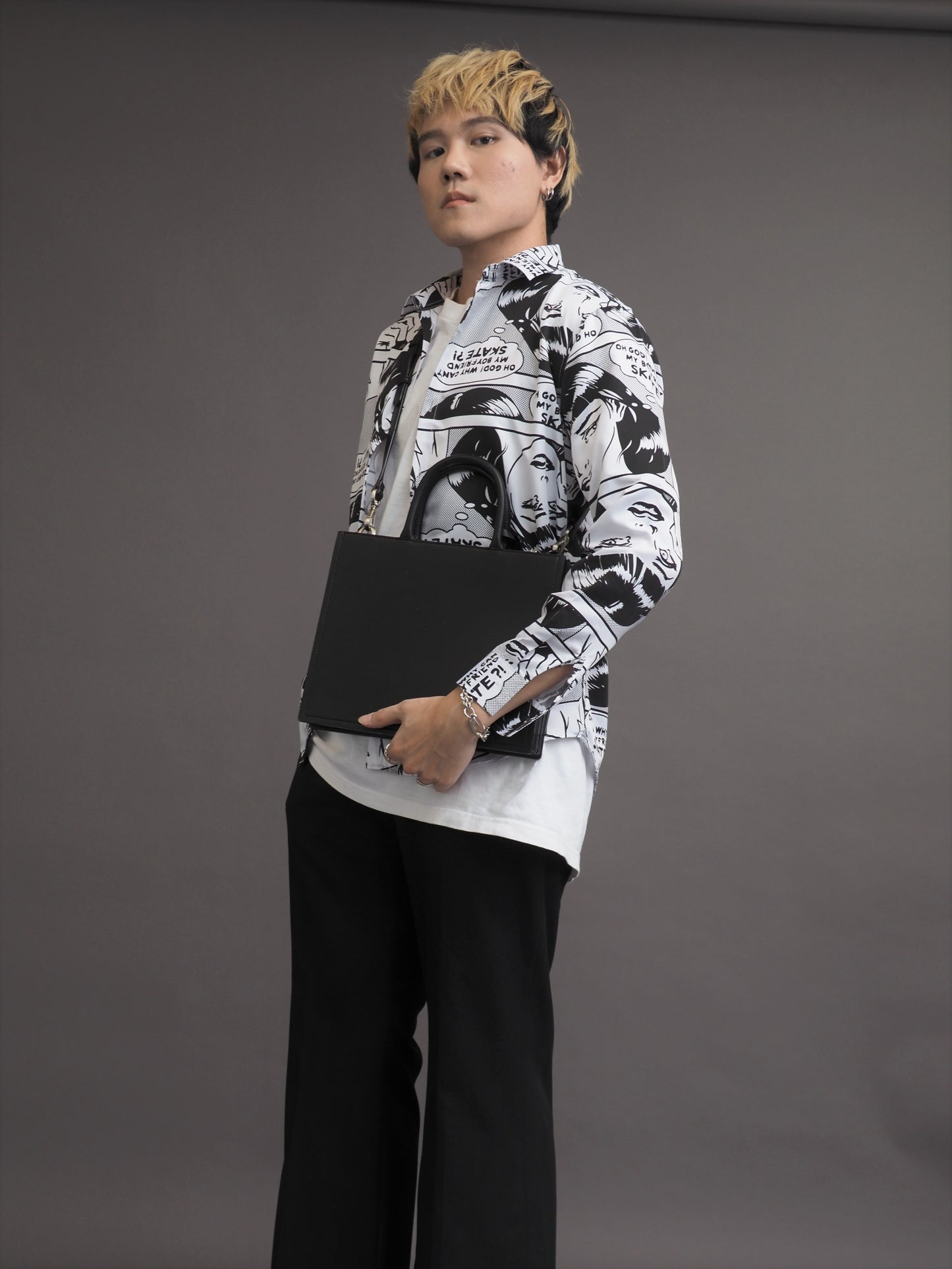 Comic Trendy Korean Style Shirt