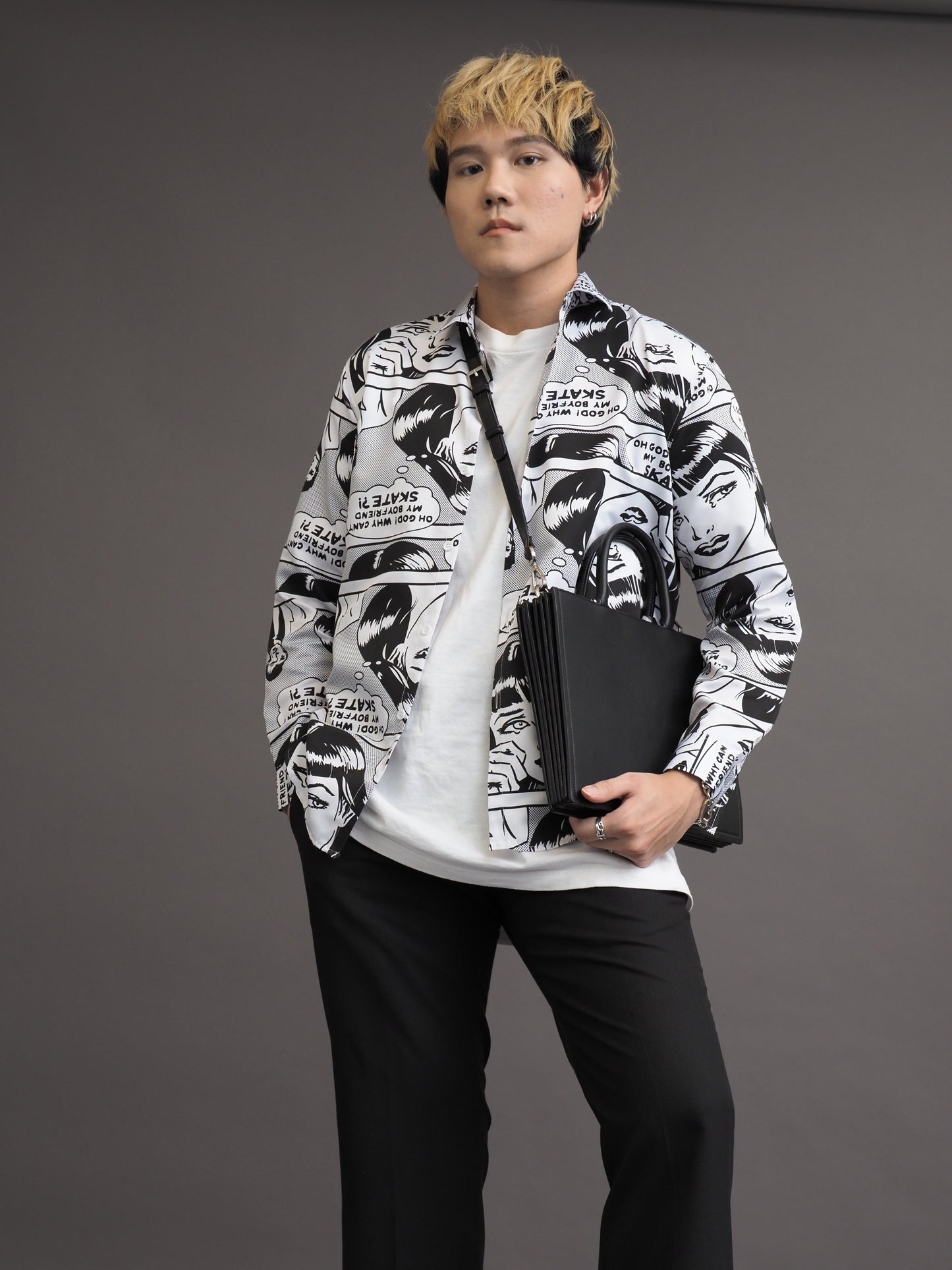 Comic Trendy Korean Style Shirt