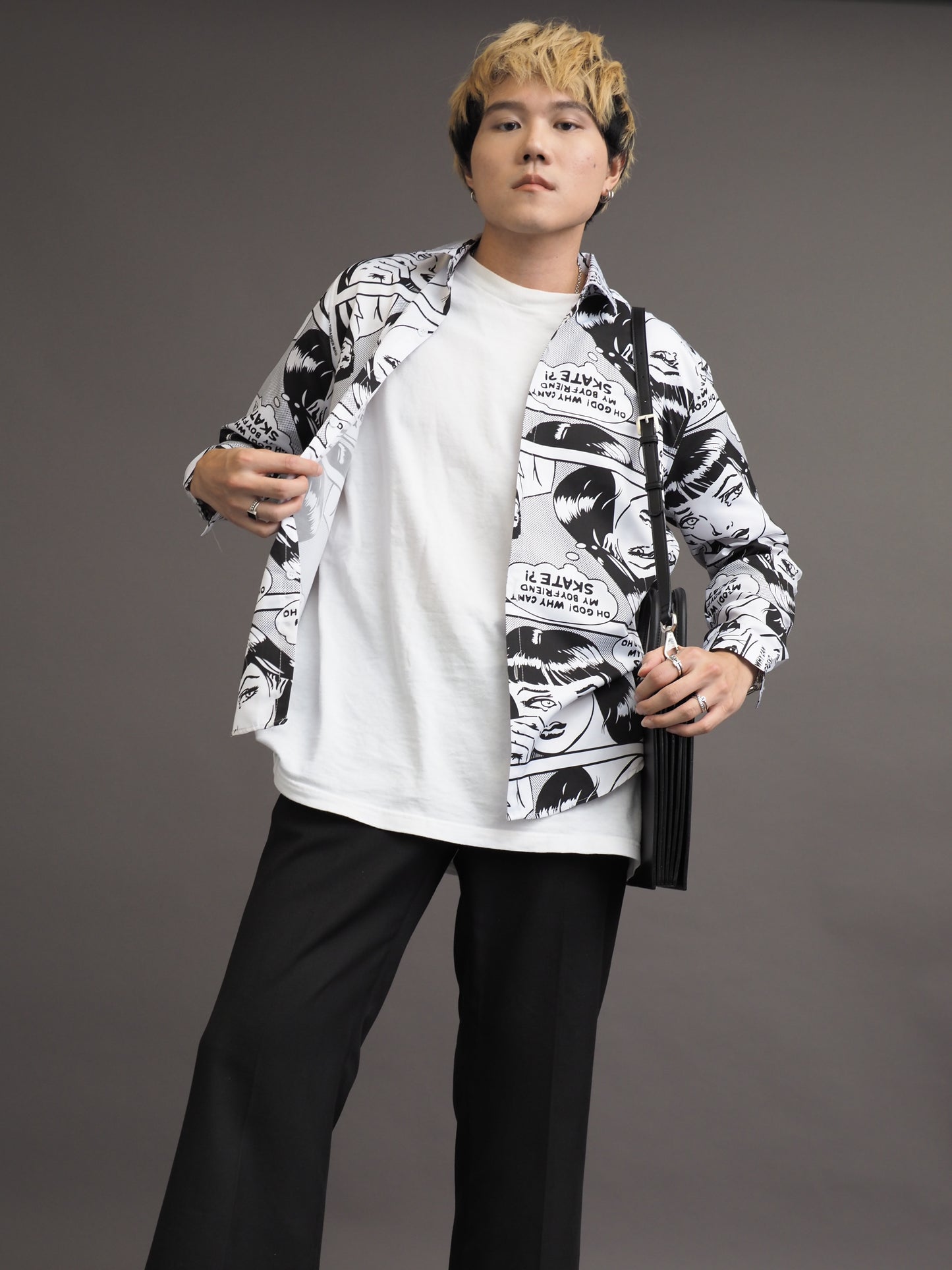 Comic Trendy Korean Style Shirt