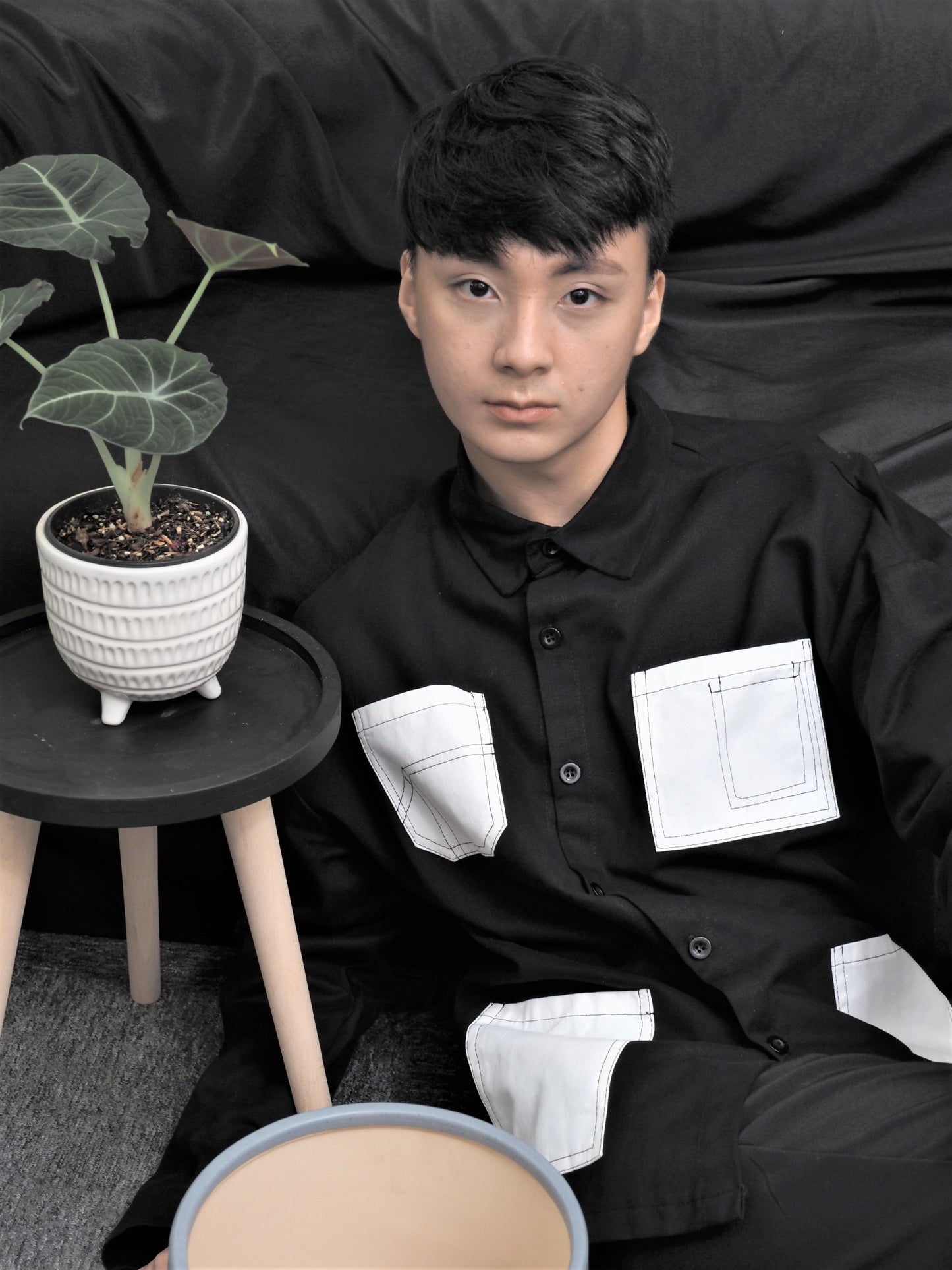 White Pocket Design Shirt