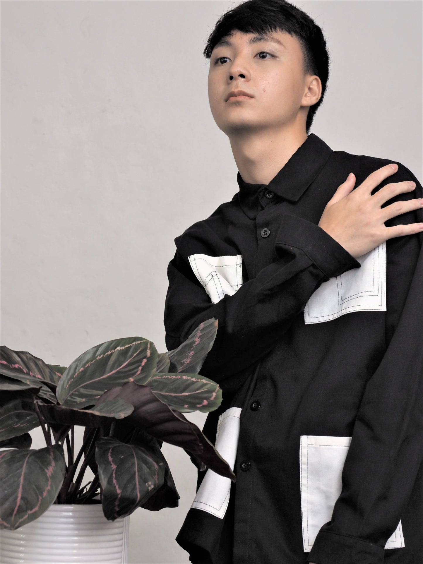 White Pocket Design Shirt