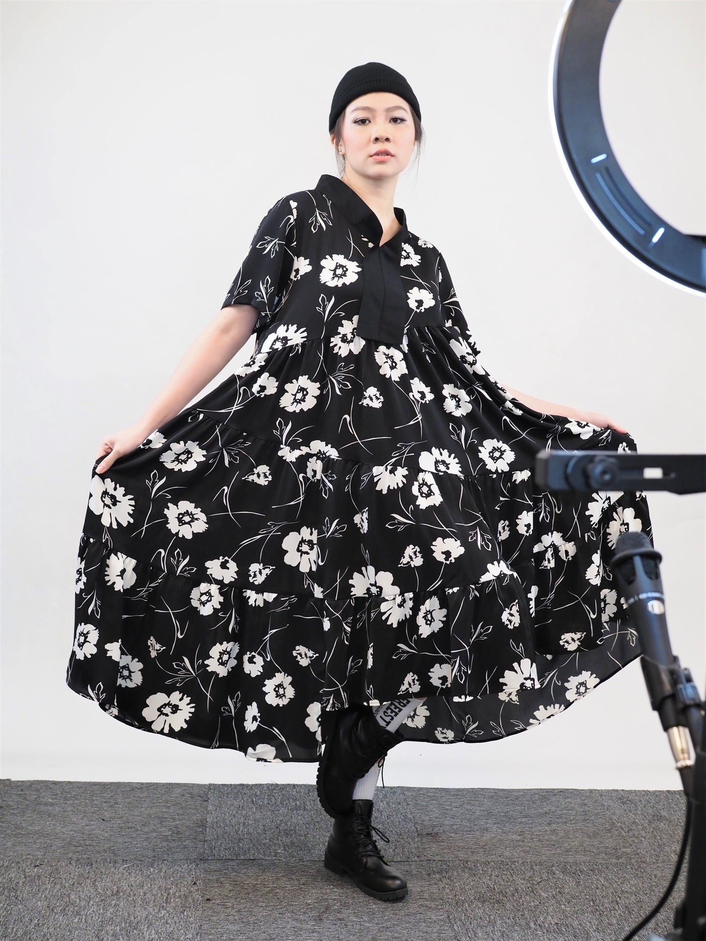Flare Floral Dress