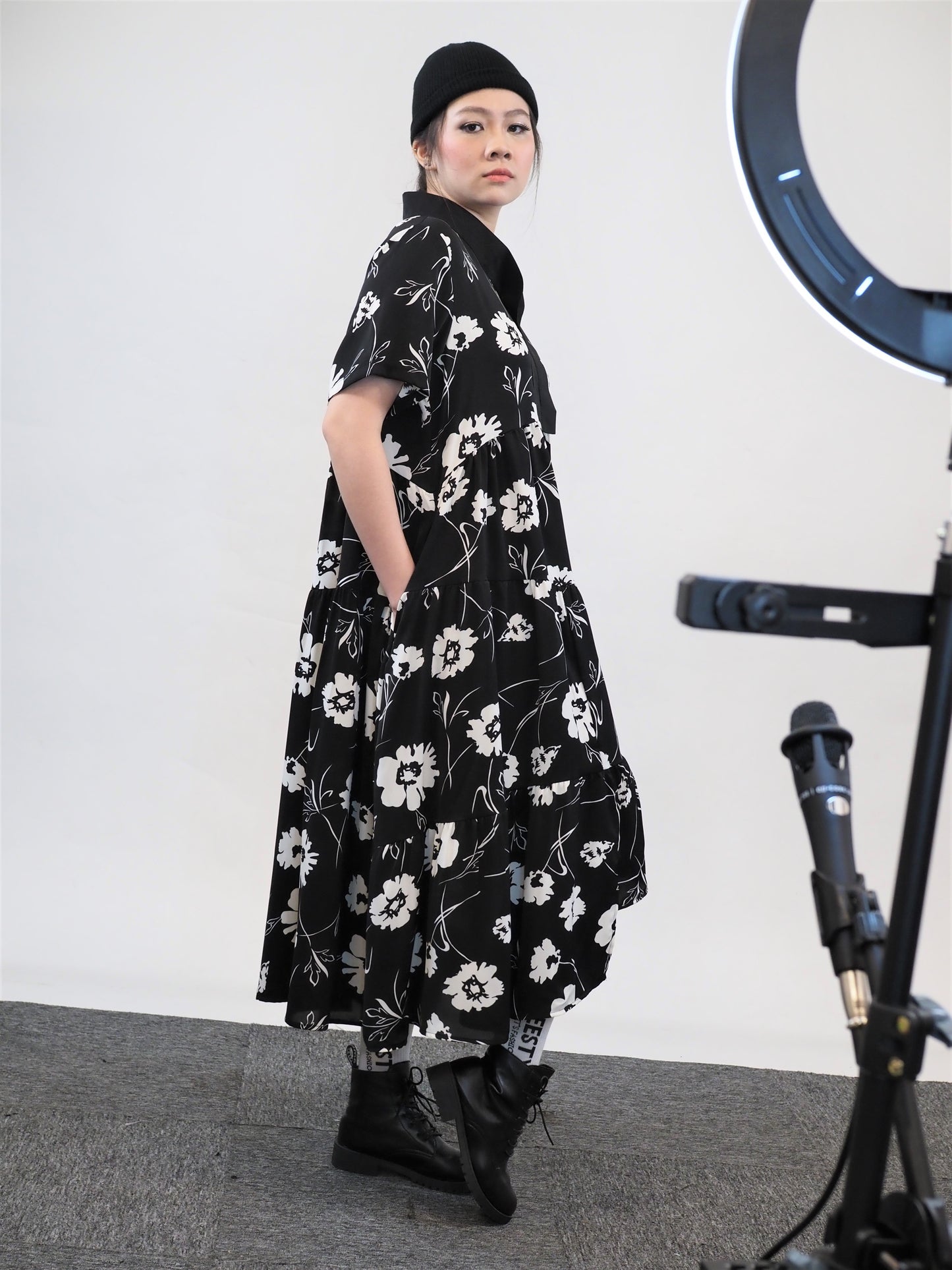 Flare Floral Dress