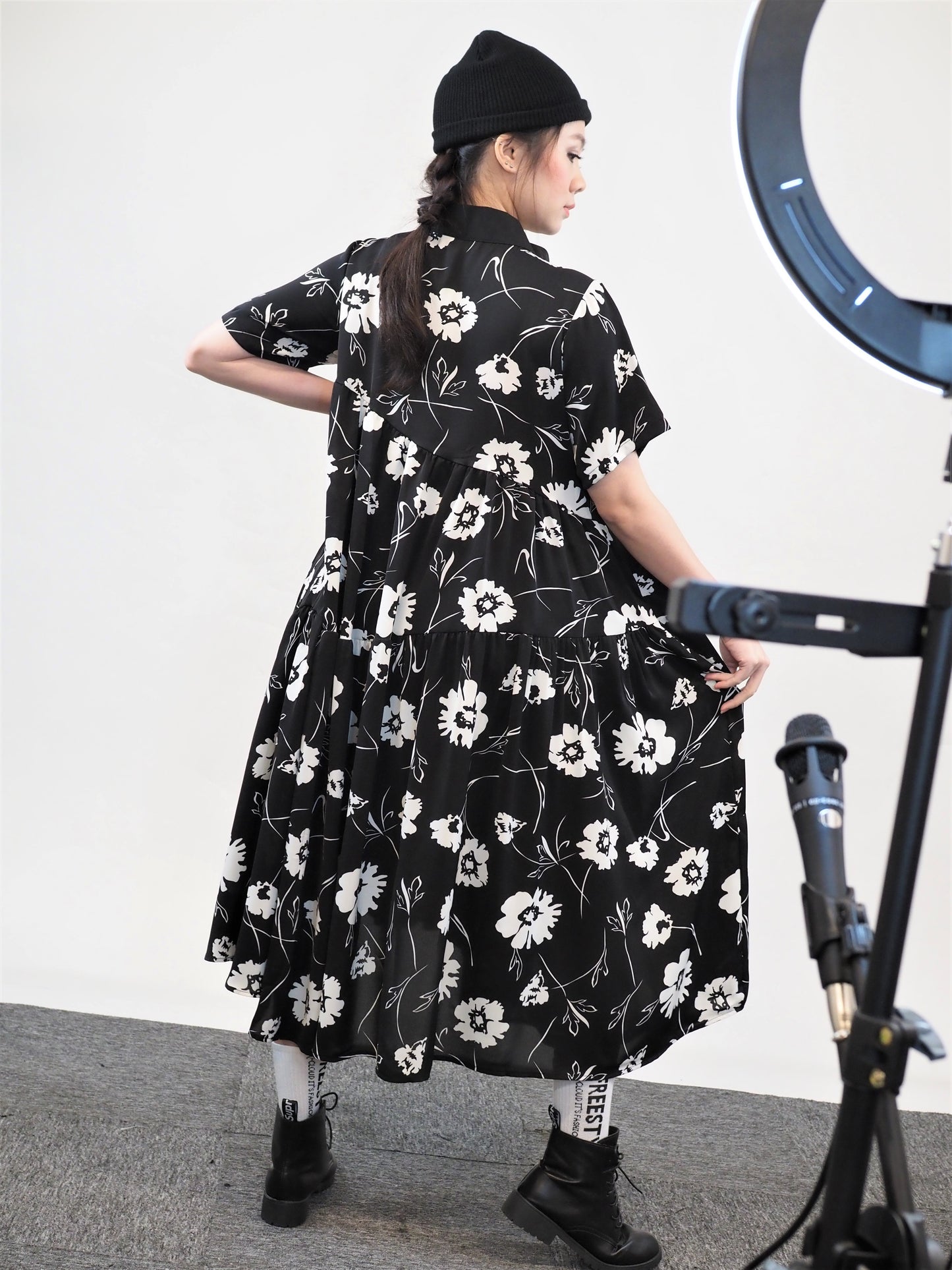 Flare Floral Dress