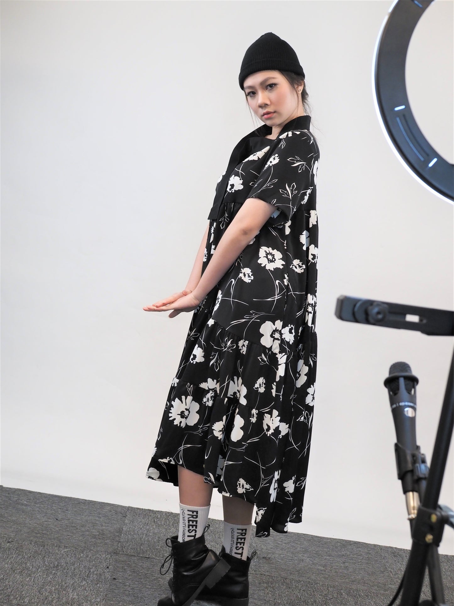 Flare Floral Dress