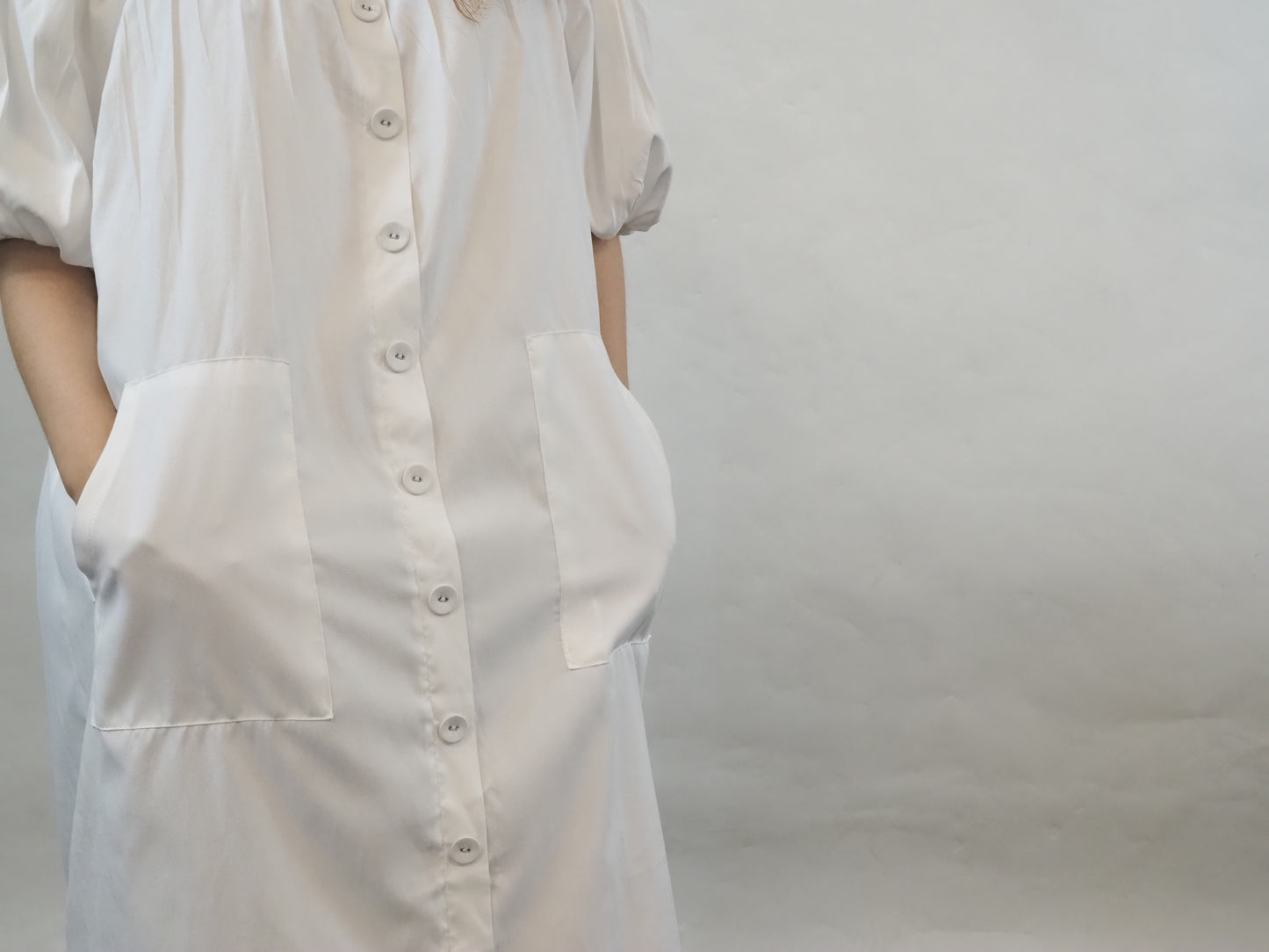 Off Shoulder Puffy White Dress