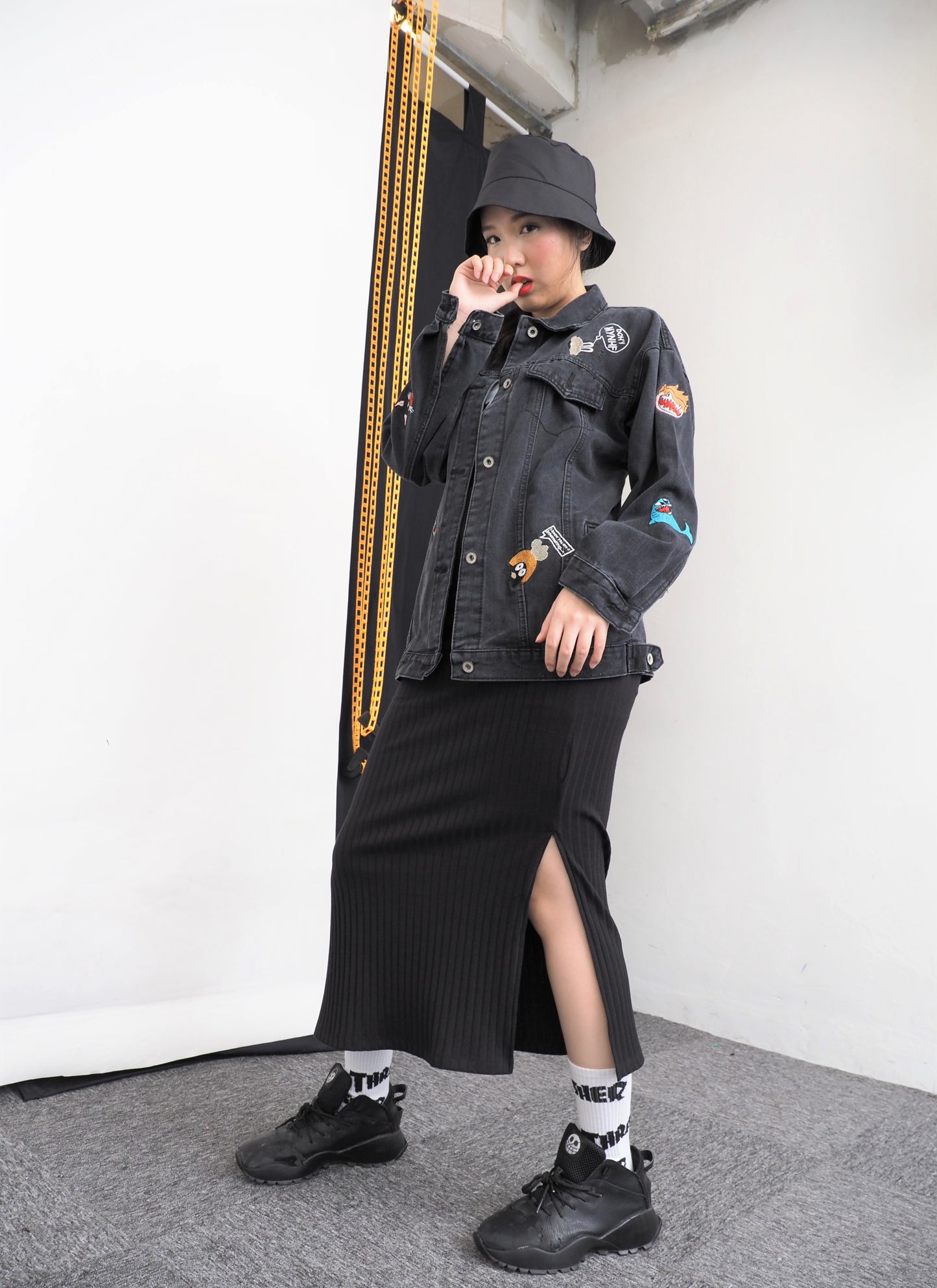 Graphical Denim Jacket