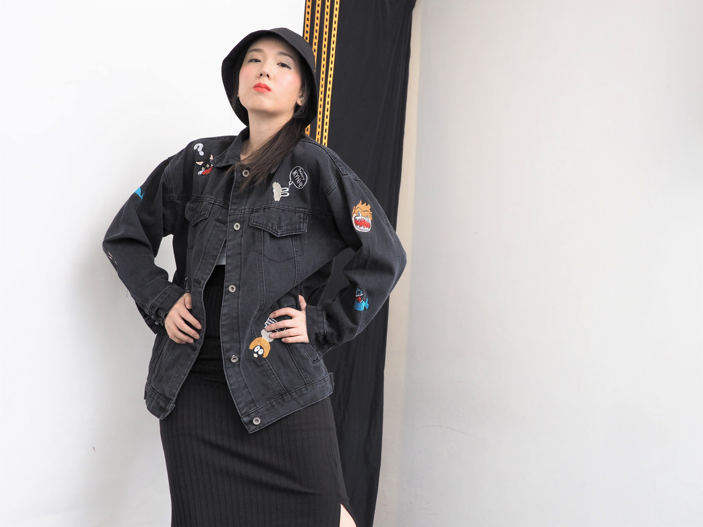 Graphical Denim Jacket