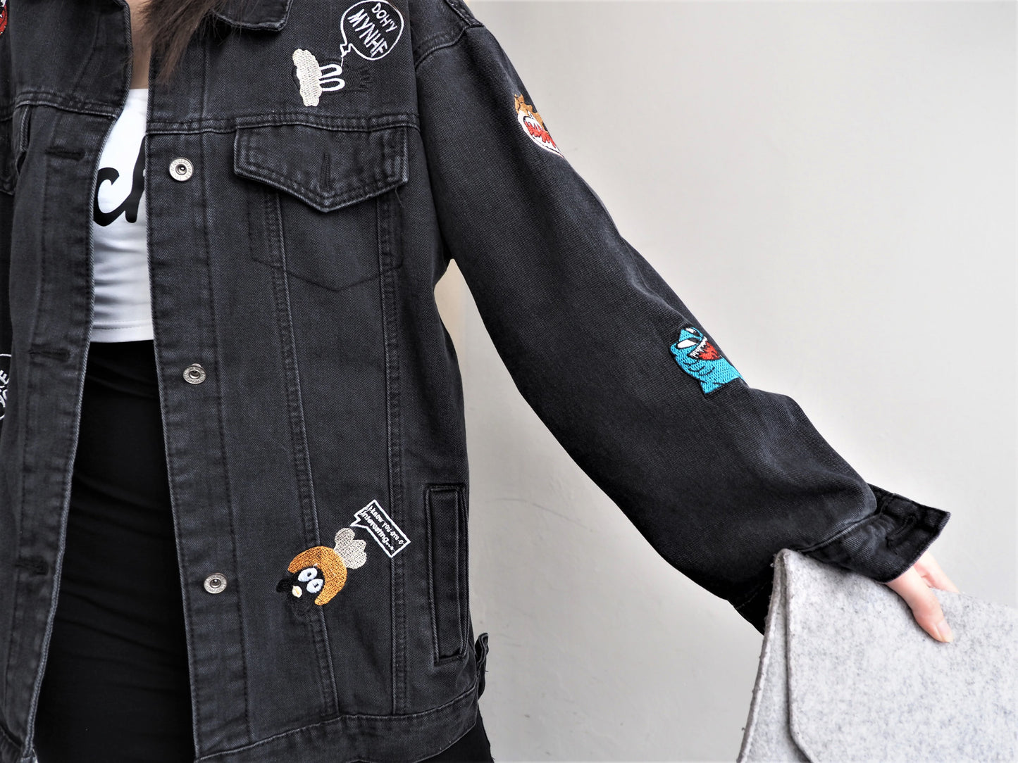 Graphical Denim Jacket