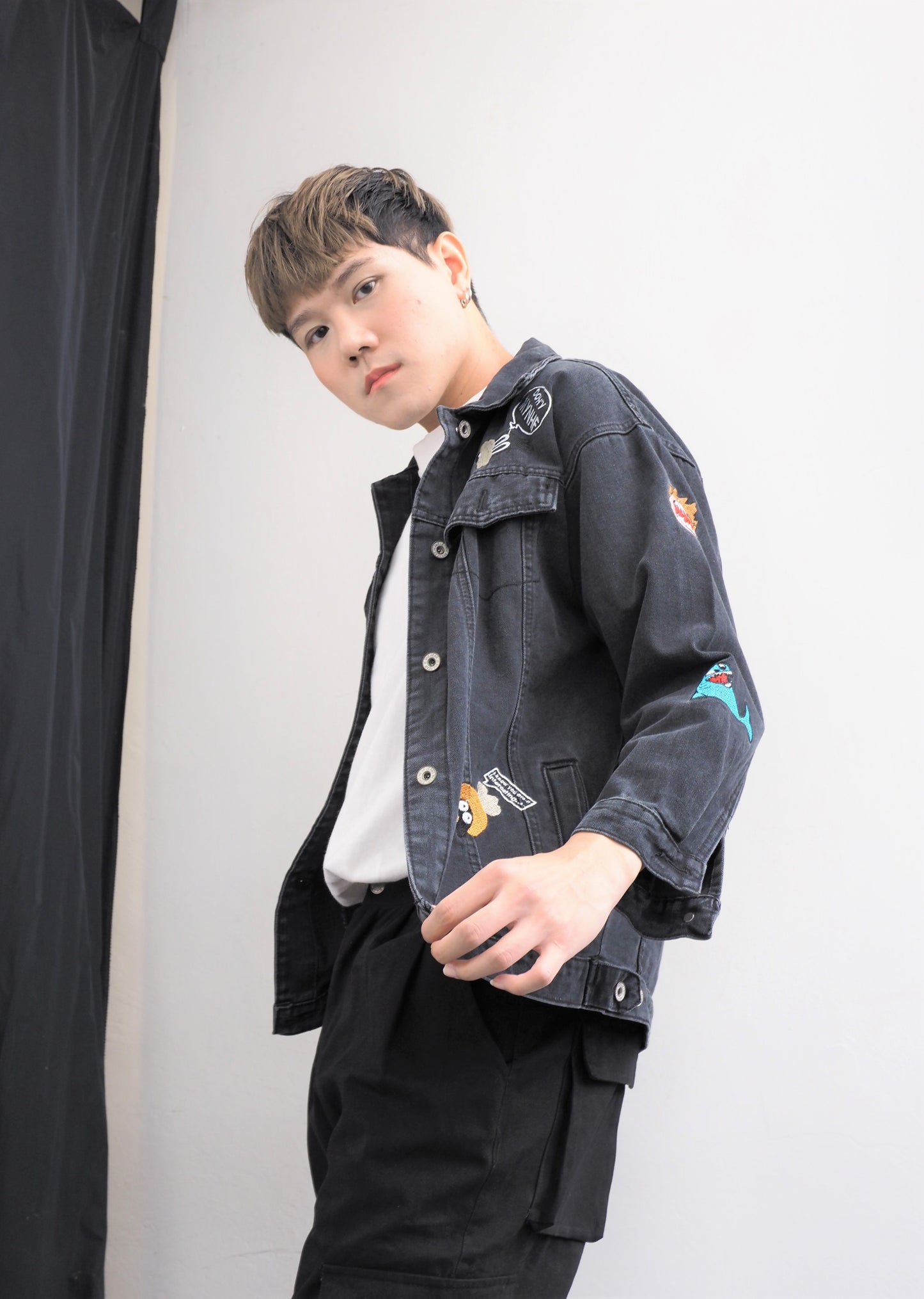 Graphical Denim Jacket