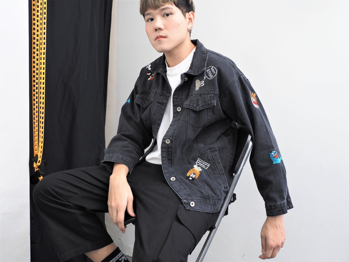 Graphical Denim Jacket