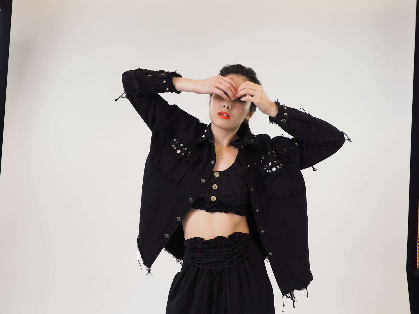 Studded Ripped Blouse