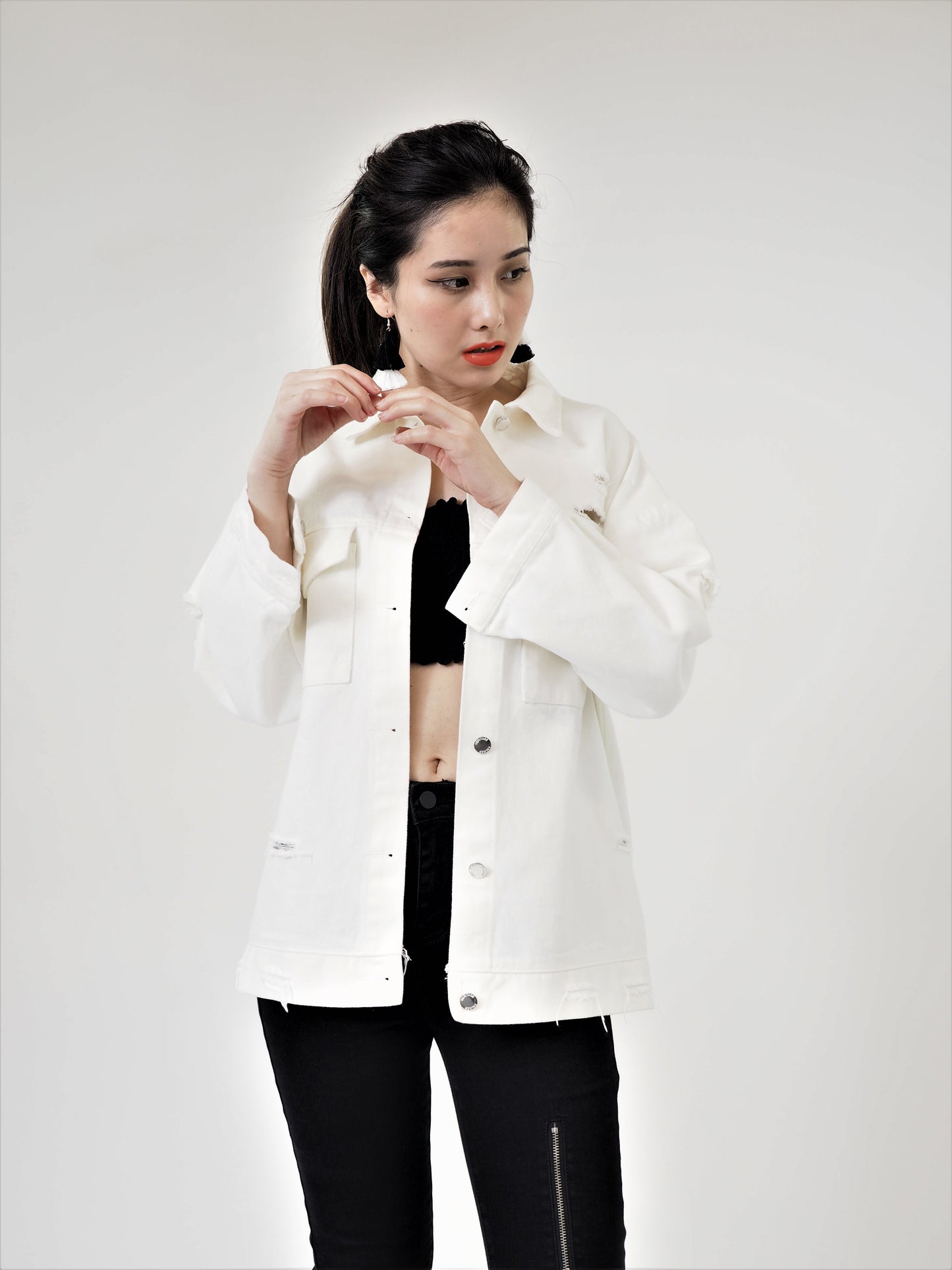 Boyfriend Script Oversize Jacket