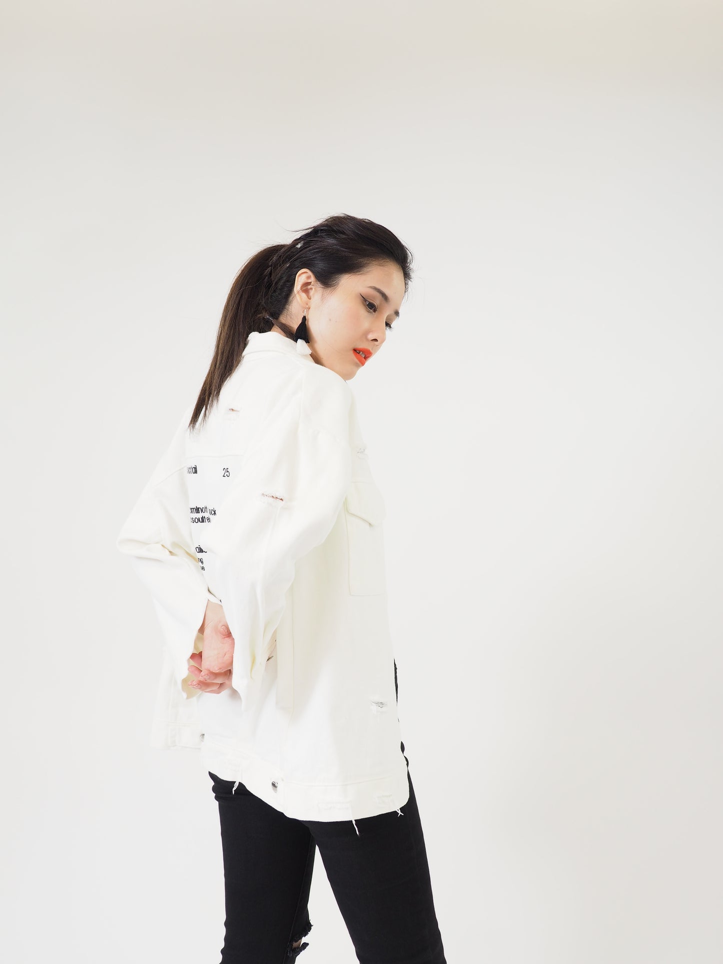 Boyfriend Script Oversize Jacket