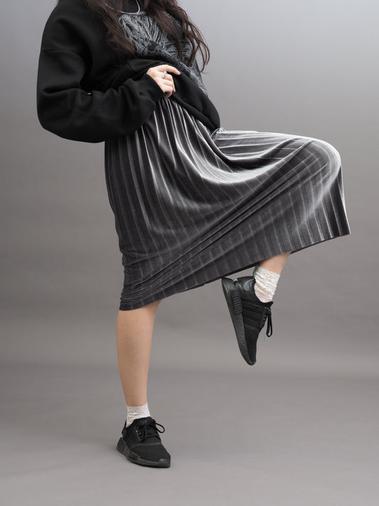 Velvet Shimmer A-Line Skirt