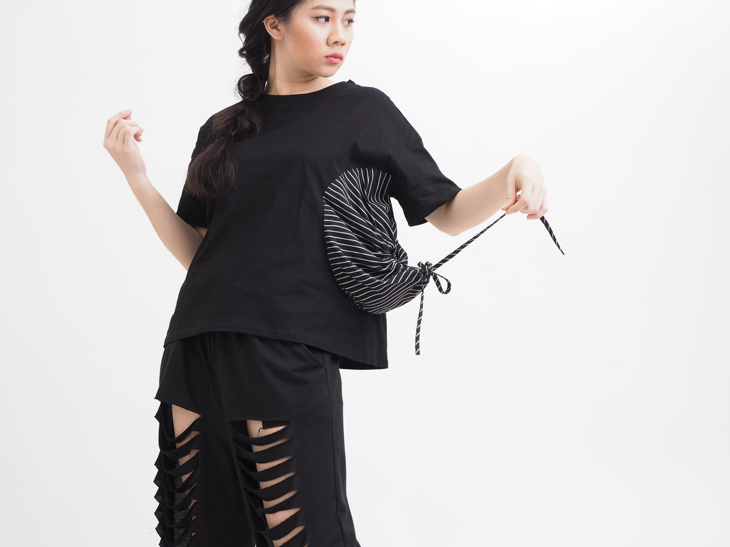 Mono Unique Drawstring Style Tee
